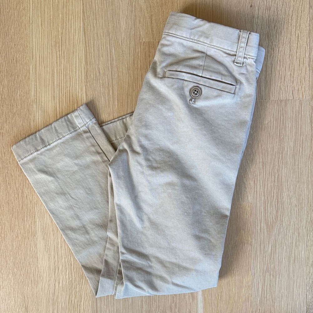 3-Pack Boys' Casual Chino Pants in Beige, Navy & Light Gray - Picture 2 of 7